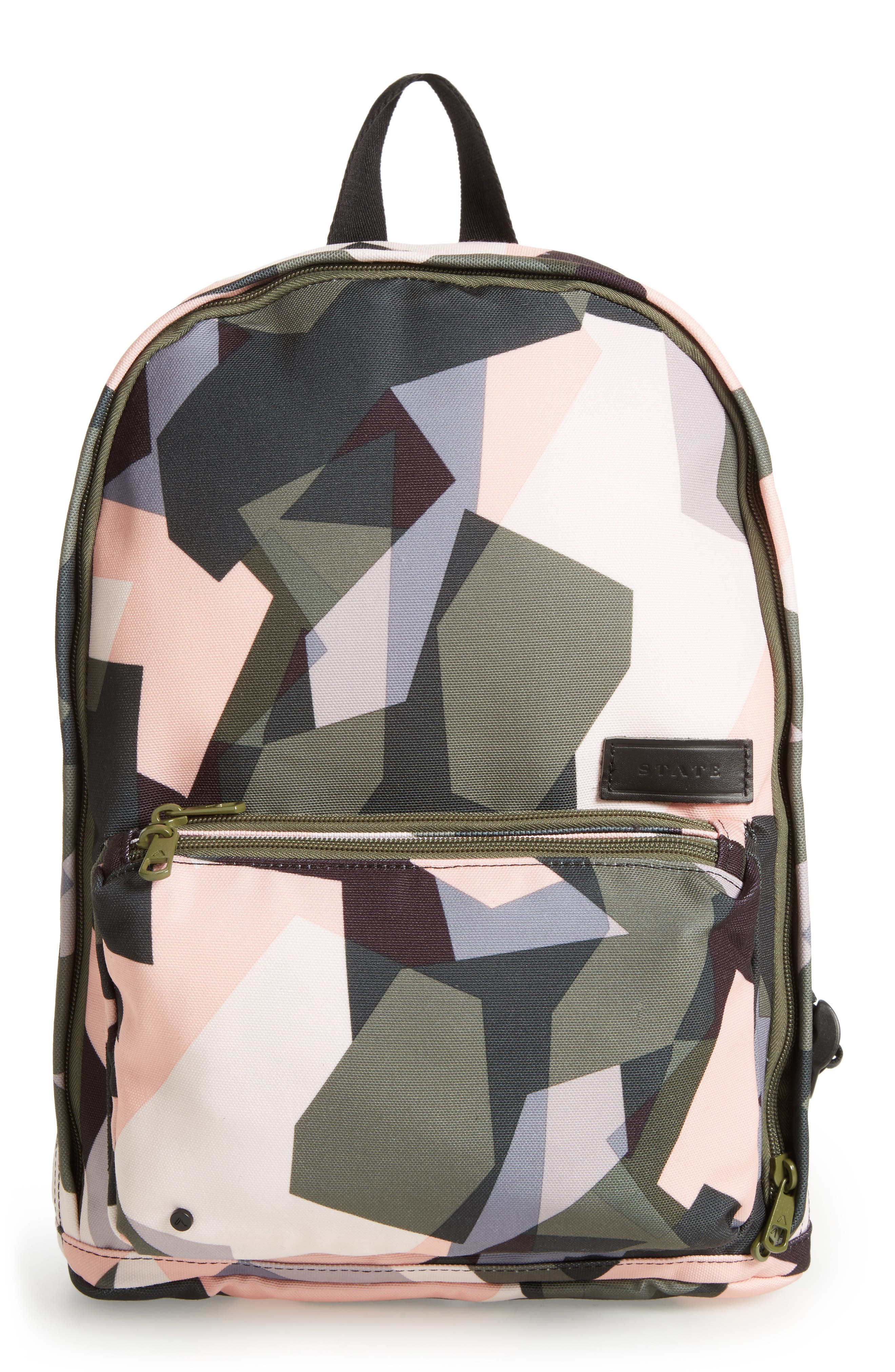 Kensington Slim Lorimer Backpack, Main, color, ABSTRACT CAMO