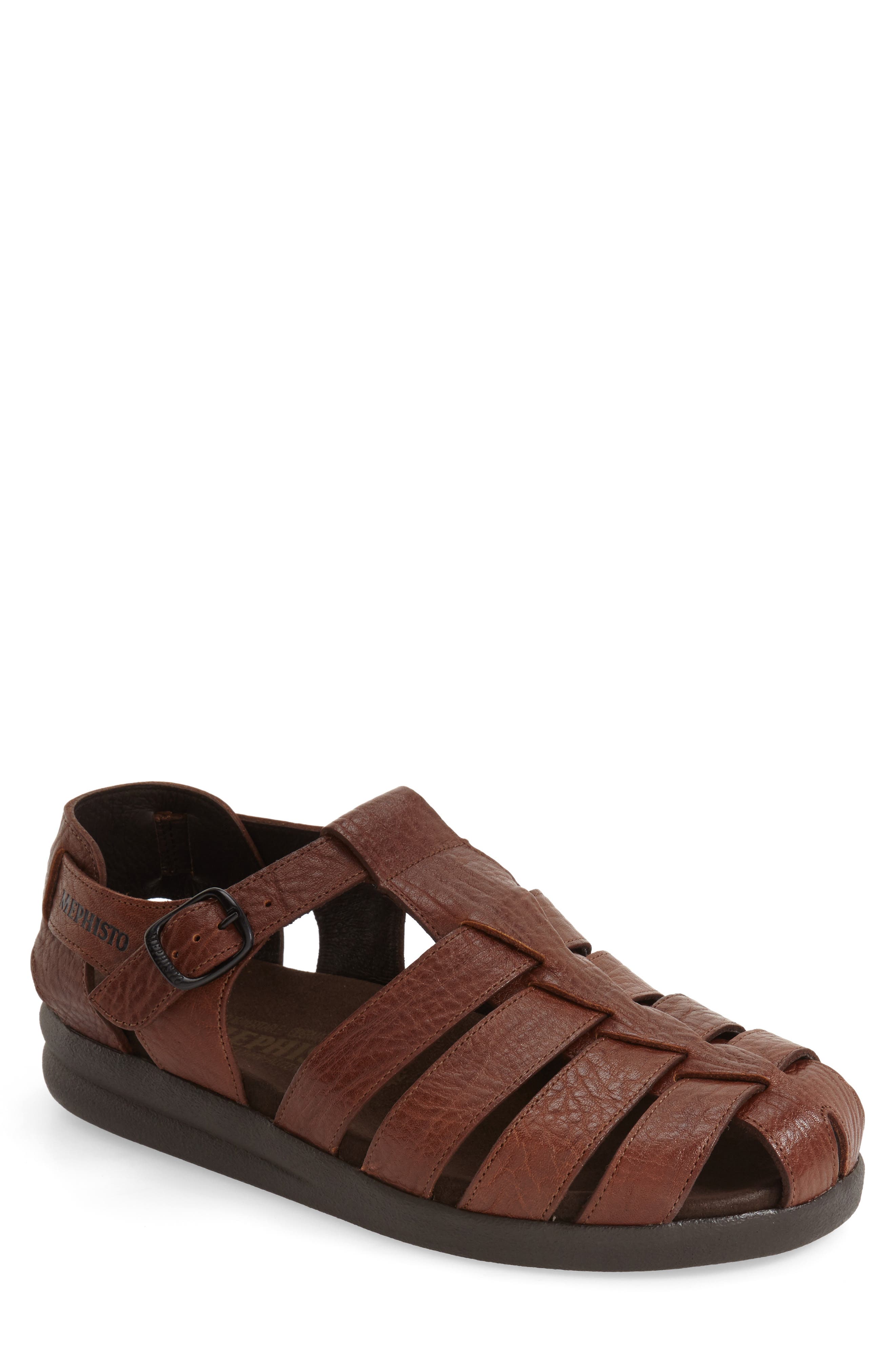 Sam Fisherman Sandal, Alternate, color, TAN LEATHER