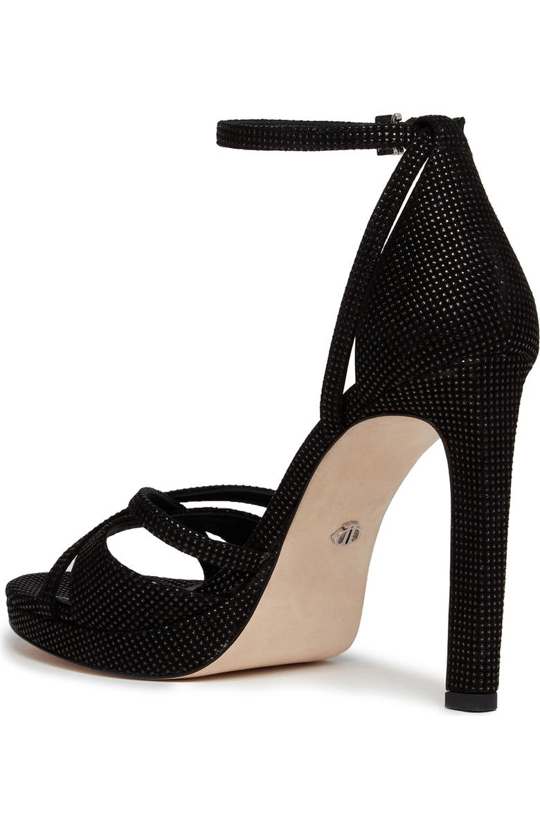 PAIGE Violet Ankle Strap Platform Sandal, Alternate, color, Black