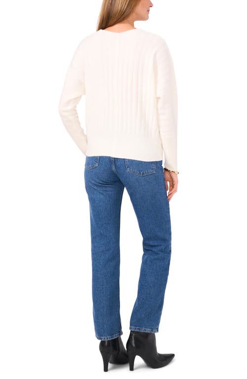Shop Vince Camuto Rib Sweater In Antique White