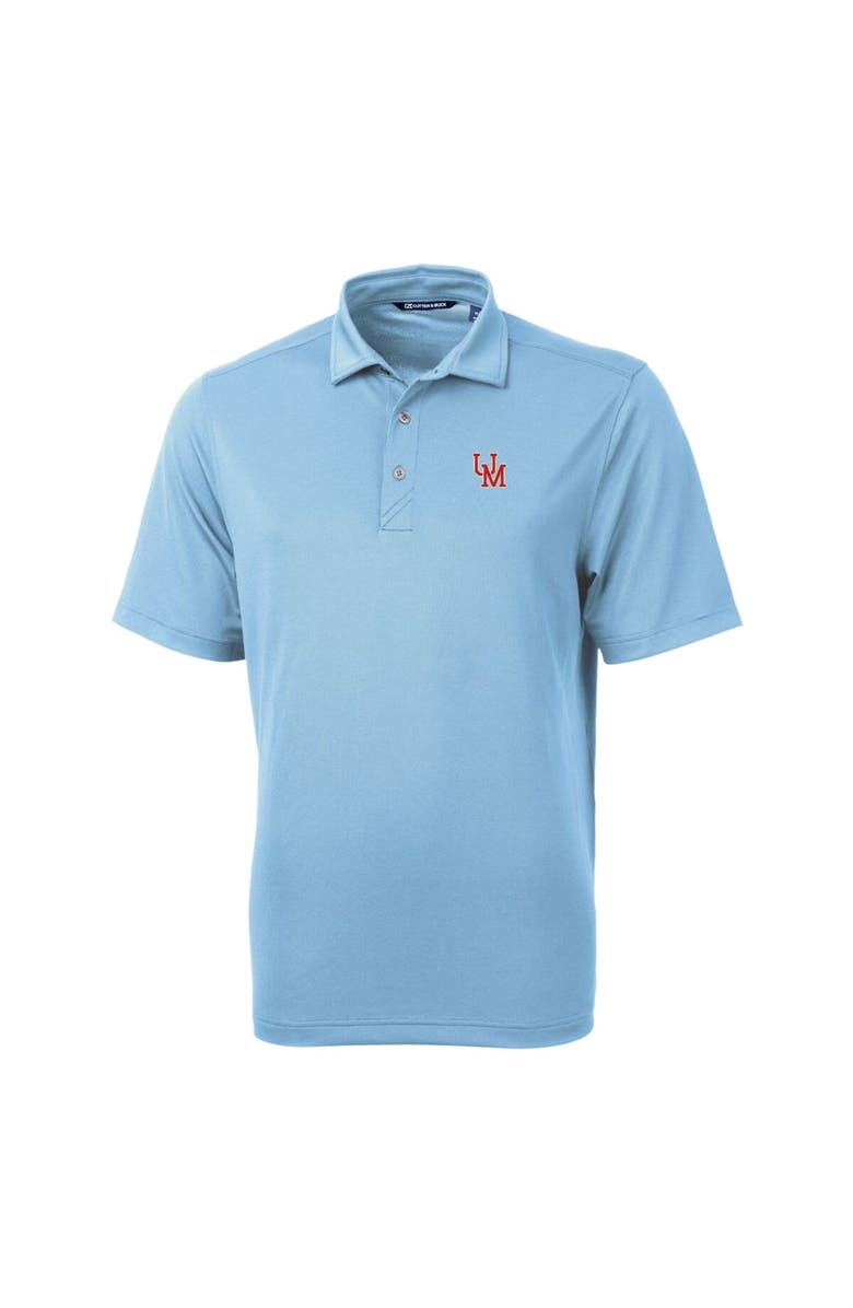 Cutter & Buck Men's Cutter & Buck Light Blue Ole Miss Rebels Team Logo Virtue Eco Pique Recycled Polo, Alternate, color, Light Blue