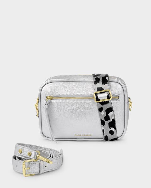 Hallie Crossbody Bag in Silver