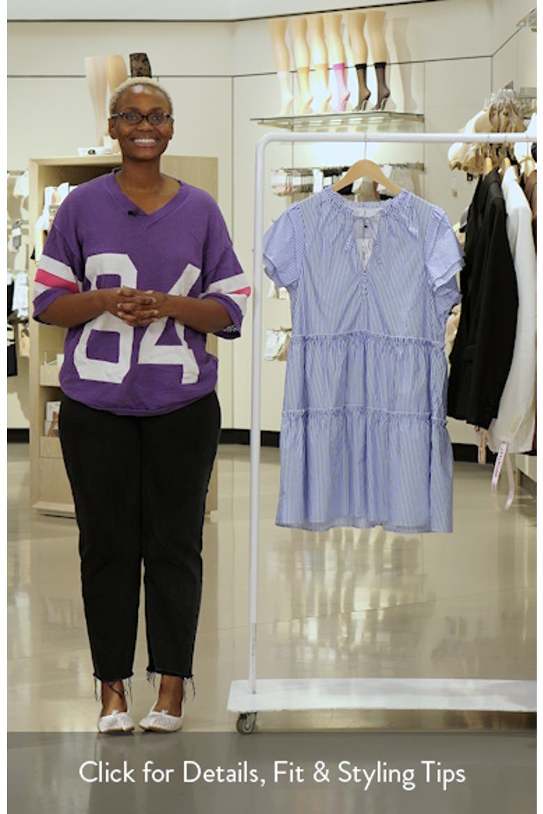 Sherah Tiered Stripe Cotton Dress video