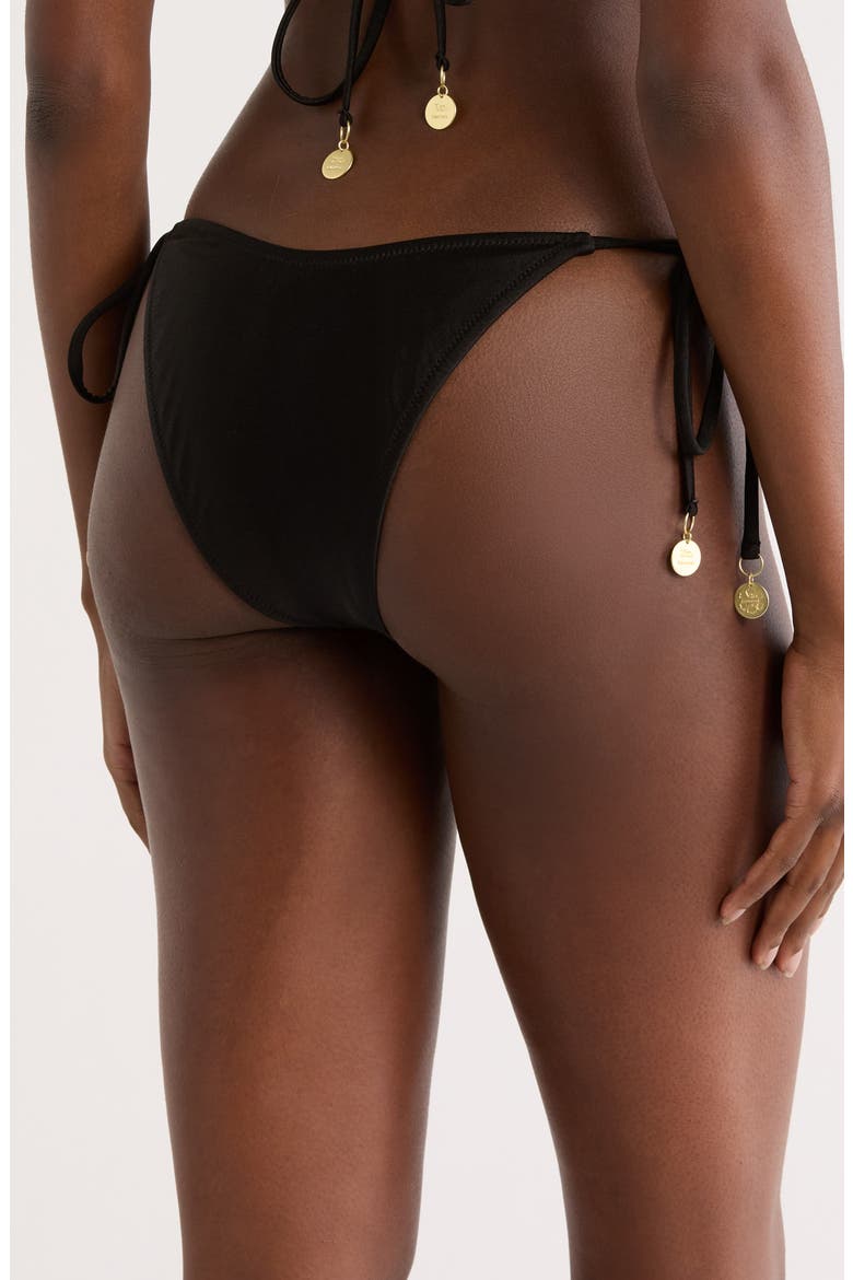 Ring Side Tie Bikini Bottoms, Alternate, color, TWILIGHT BLACK