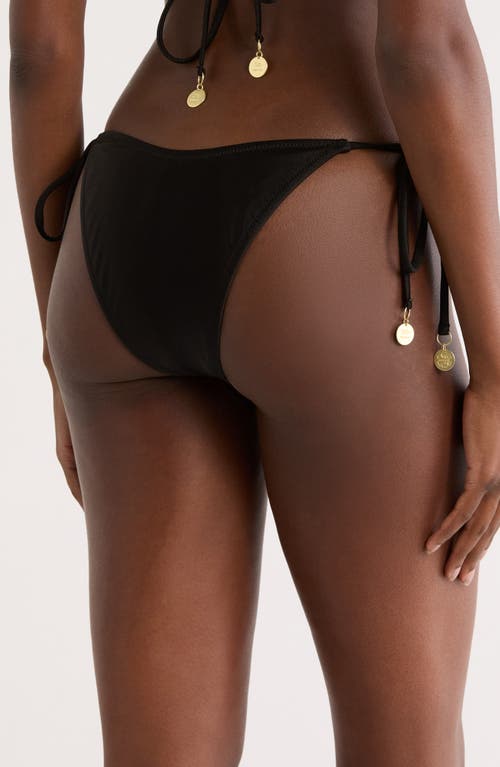 Kulani Kinis Ring Side Tie Bikini Bottoms In Black
