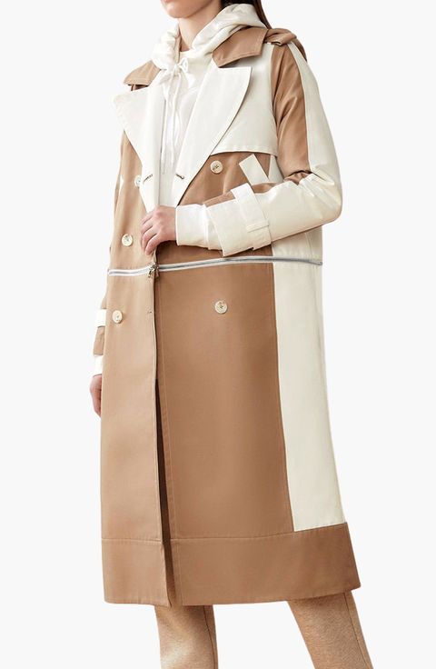 Water-Resistant Convertible Trench Coat