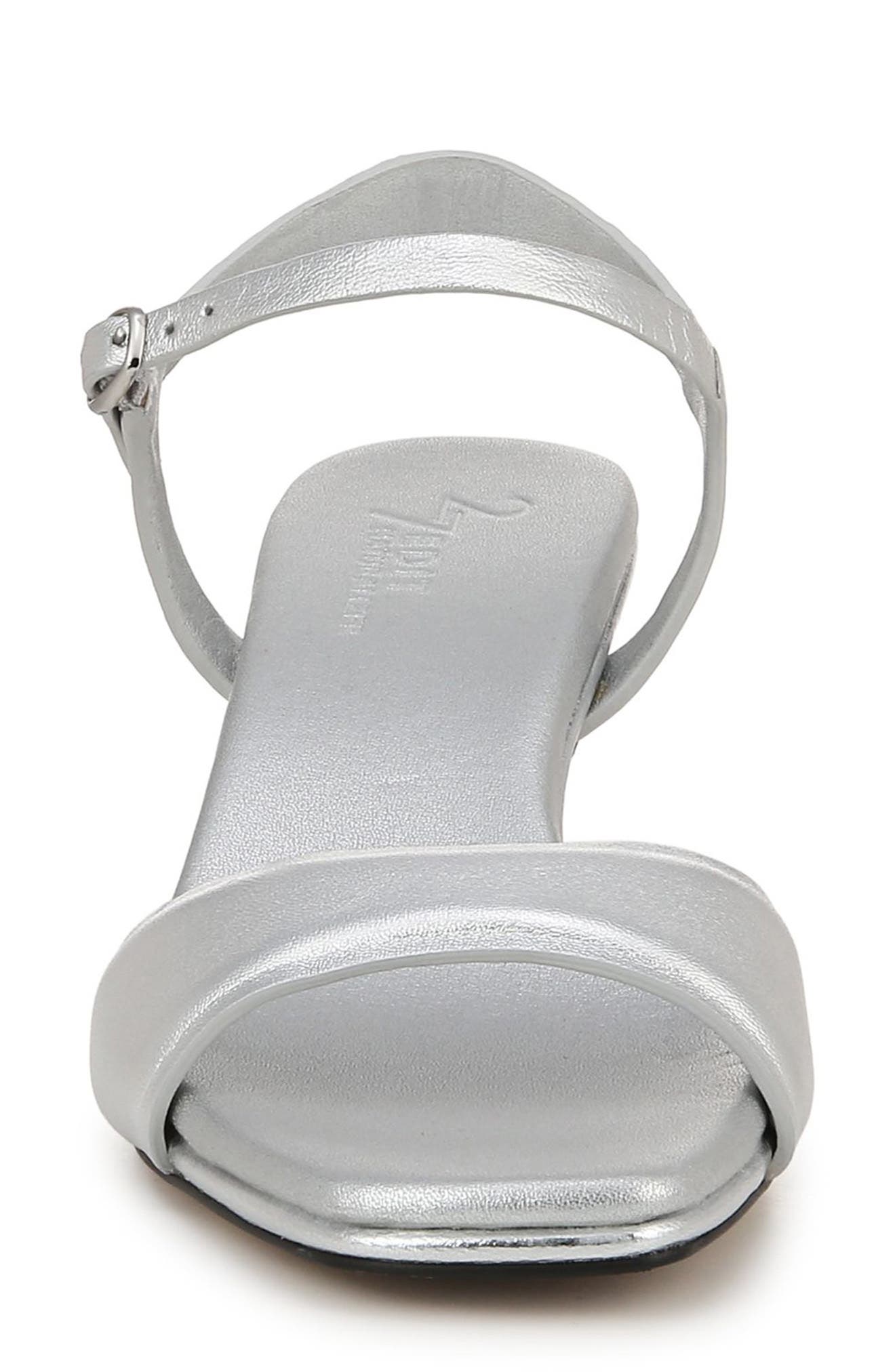 27 EDIT Naturalizer Grace Ankle Strap Sandal, Alternate, color, Silver Leather