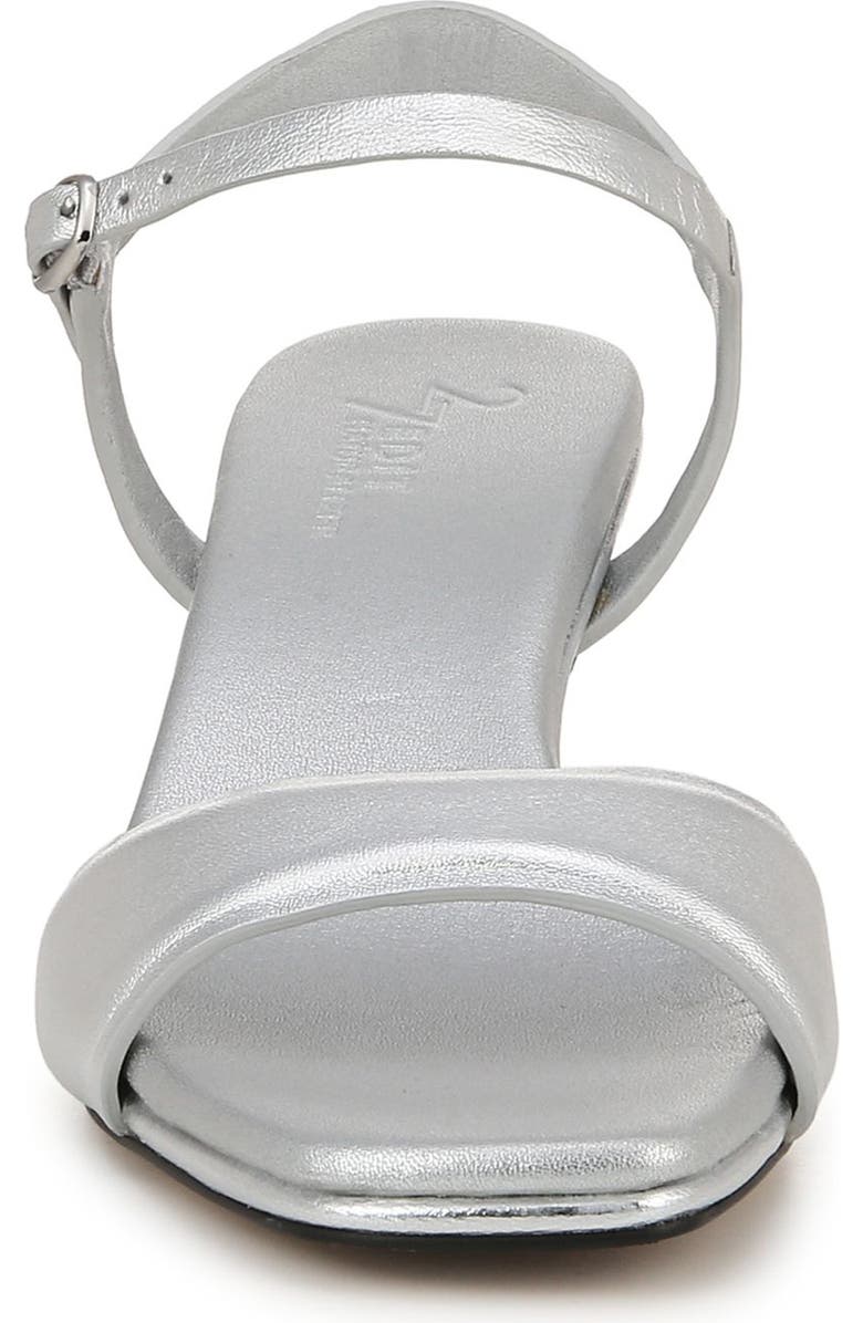 27 EDIT Naturalizer Grace Ankle Strap Sandal, Alternate, color, Silver Leather