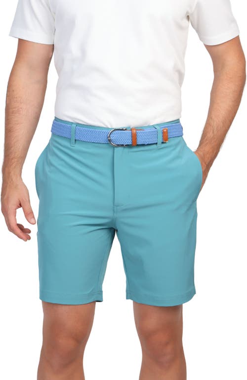 Tailorbyrd Solid Performance Shorts In Jade