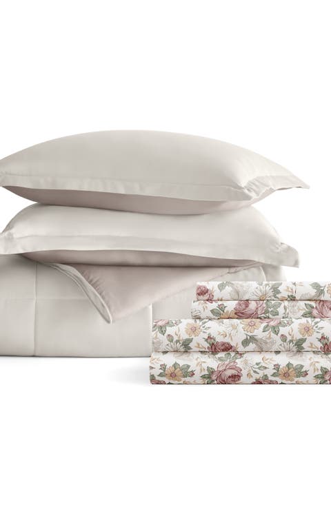 7-Piece Assorted Reversible Comforter Set