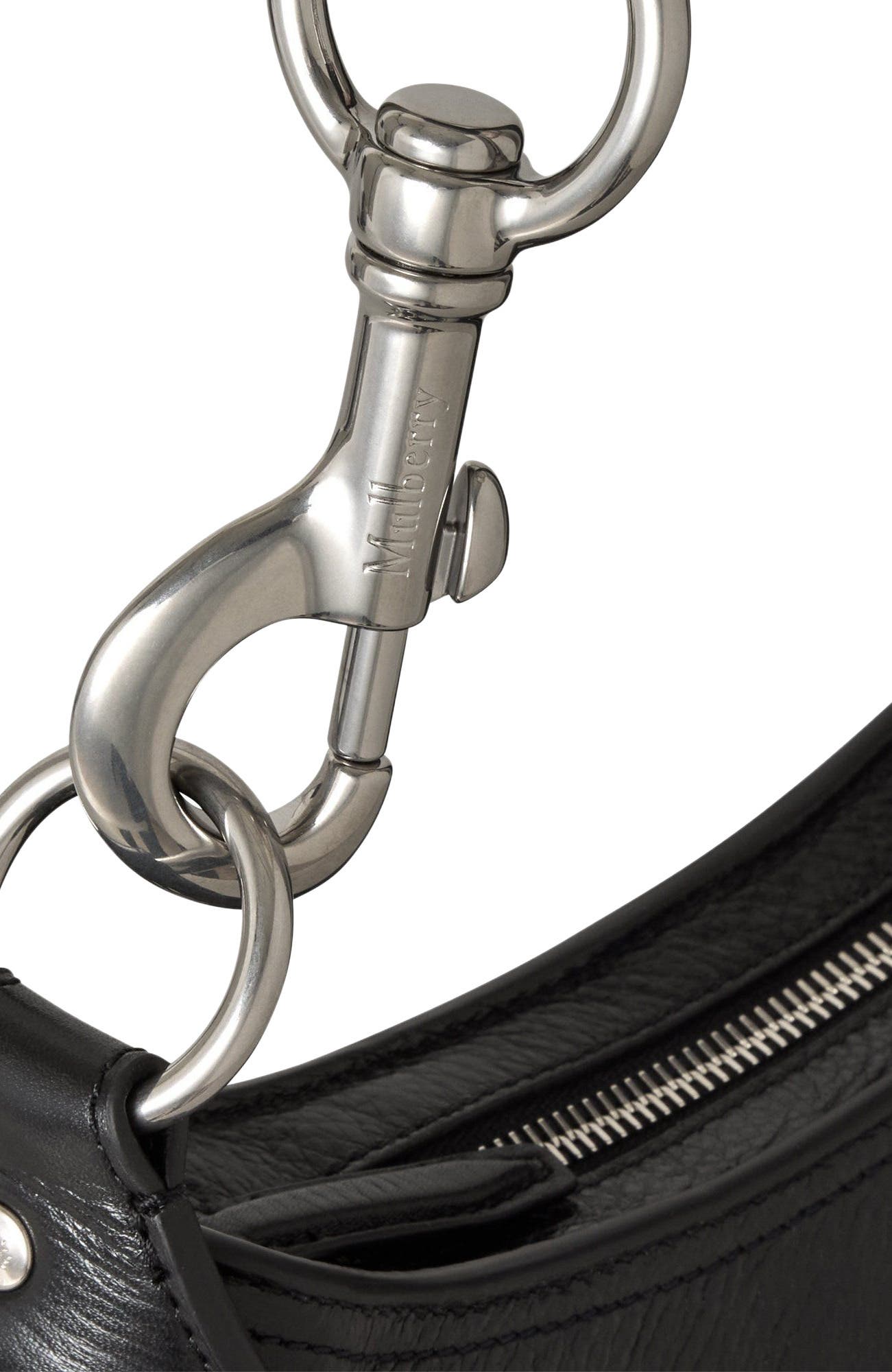 Mulberry Small Hackney Shoulder Bag, Alternate, color, Black