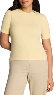 SPANX® Crewneck Elbow Sleeve T-Shirt