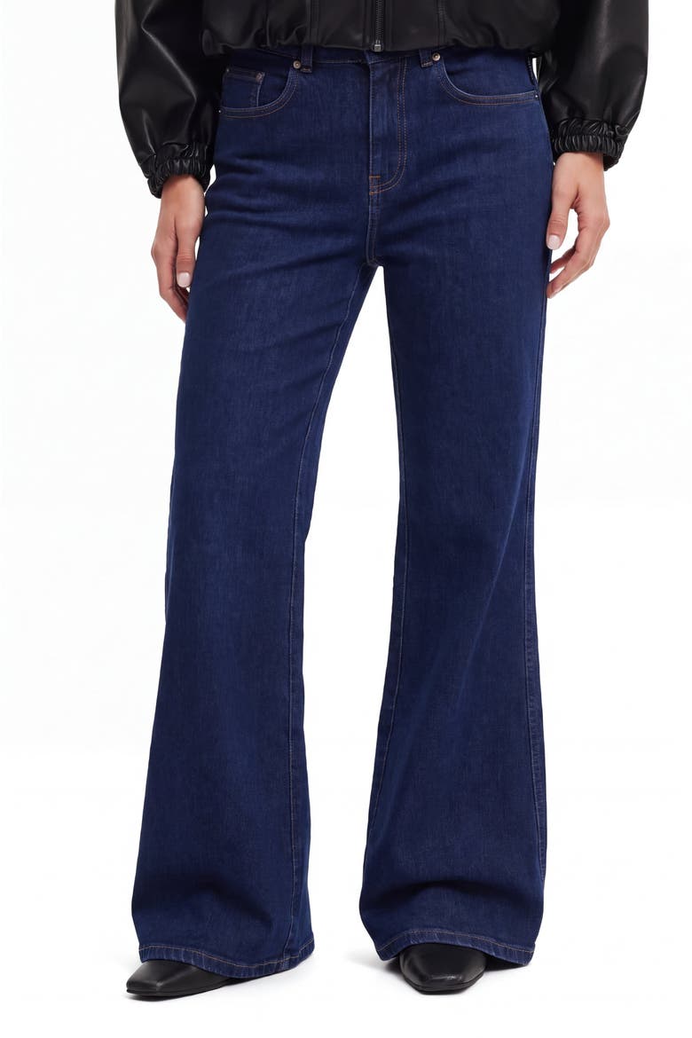 High Waist Baggy Jeans, Main, color, Blue Wash