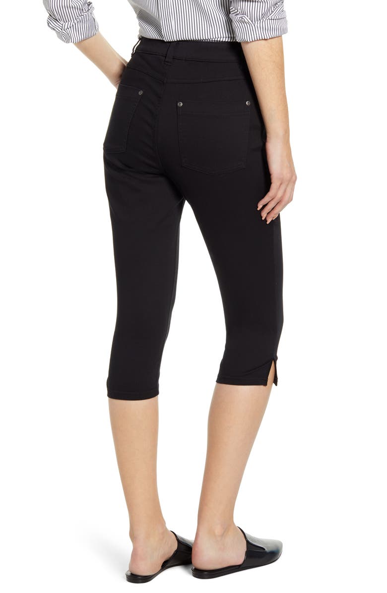 Hue Ultrasoft High Waist Capri Denim Leggings, Alternate, color, 