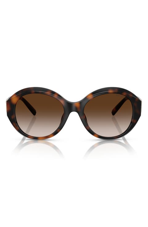 53mm Gradient Round Sunglasses