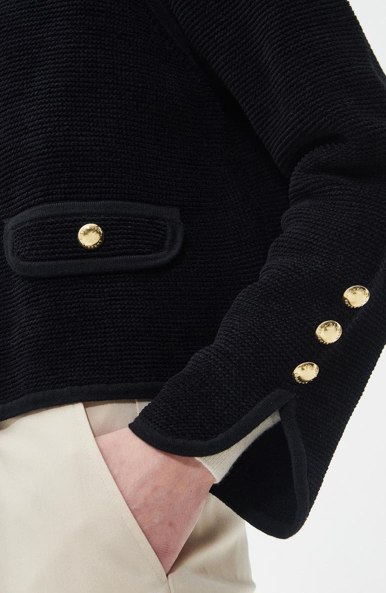 Barbour Loretta Open Front Cotton Knit Blazer, Alternate, color,