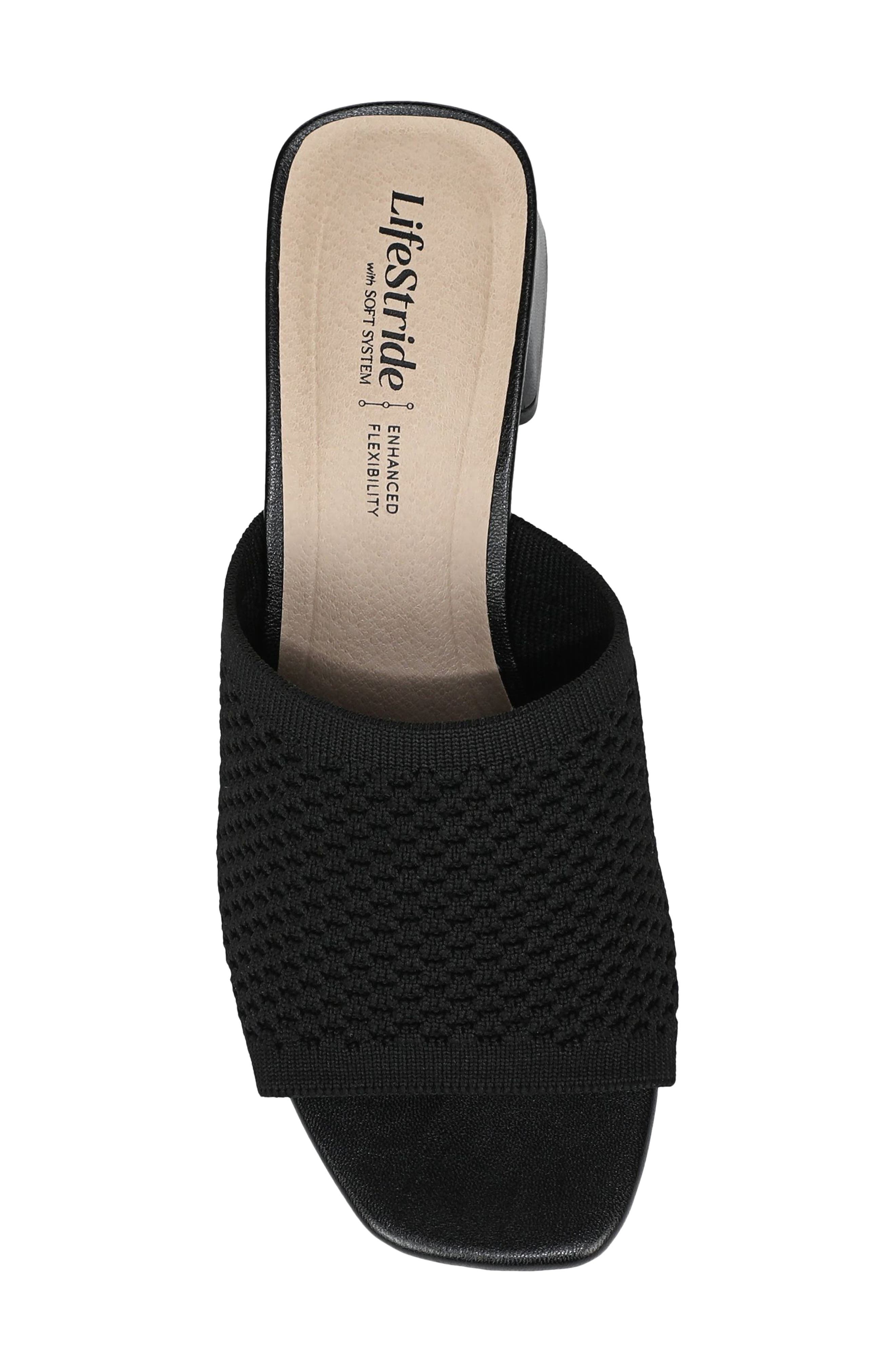 LifeStride Colette Slide Sandal, Alternate, color, Black