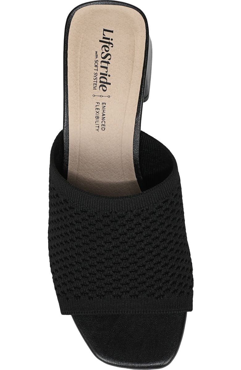 LifeStride Colette Slide Sandal, Alternate, color, Black