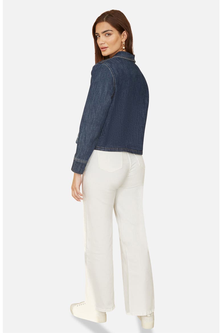 Denim Jacket With Patch Pockets, Alternate, color, Blue