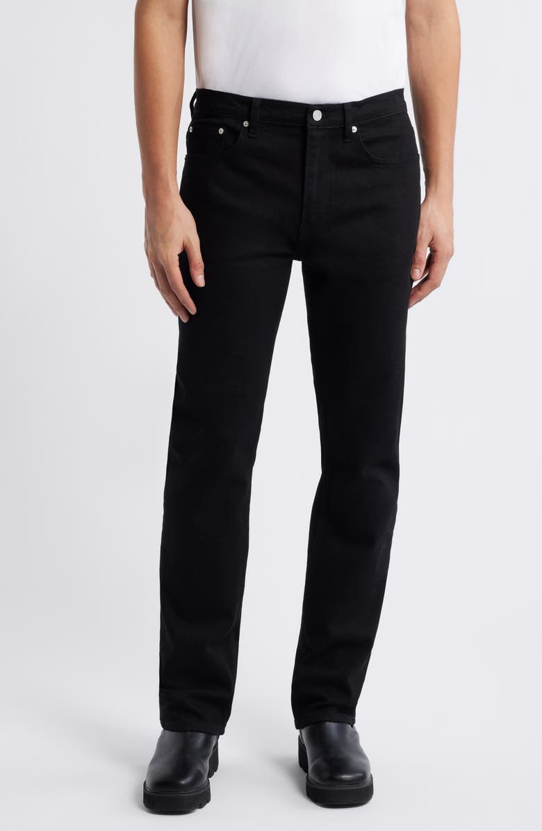 FRAME Modern Straight Leg Jeans, Main, color, Black