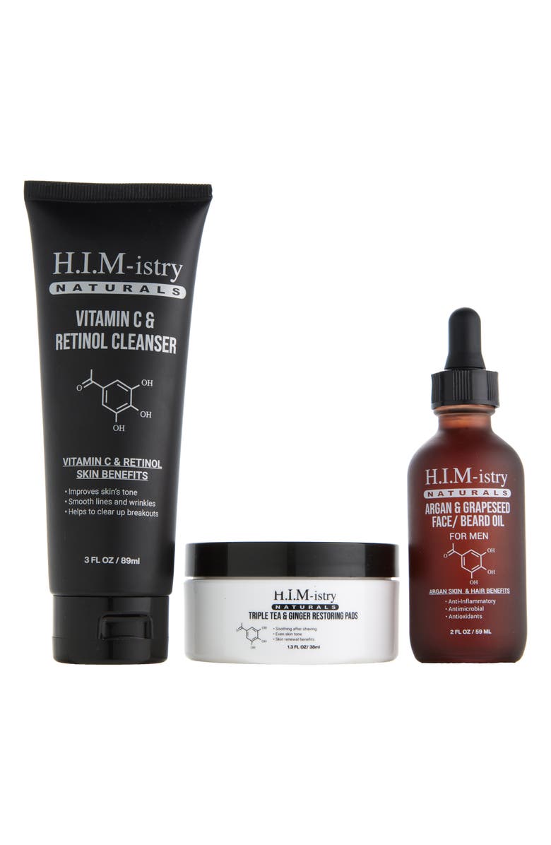 HIMistry Naturals Hydrating Beard + Skin System Face & Beard Set $46 Value, Main, color, 