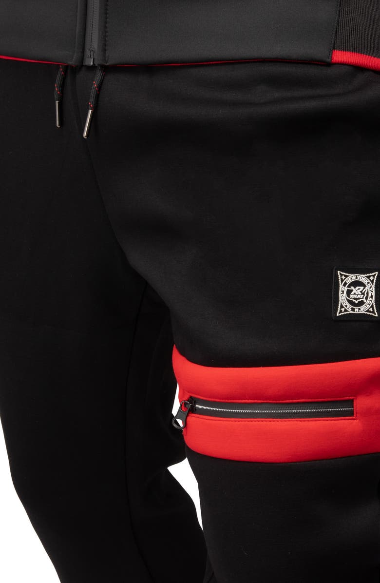 XRAY Colorblock Zip Front Hoodie & Joggers, Alternate, color,