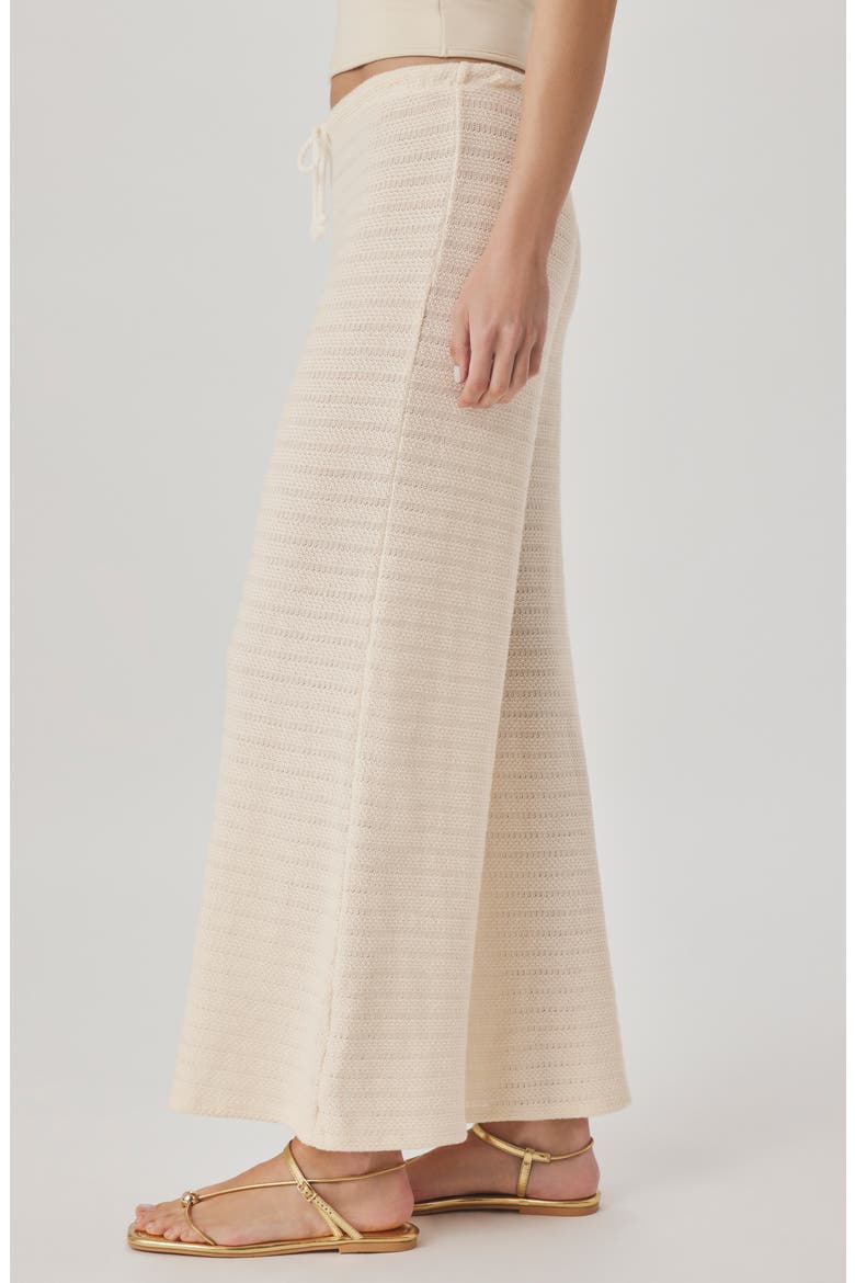 Marisol Mixed Stitch Wide Leg Pants, Alternate, color, SHELL PINK