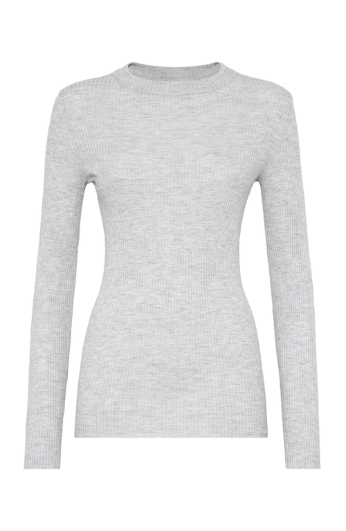 Shop Brunello Cucinelli Lightweight Sweater In Light Grey