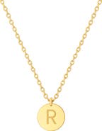 House of Frosted Initial Pendant Necklace