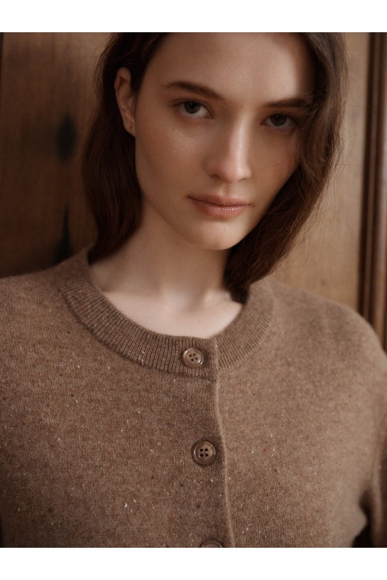 Agatha Cashmere Cardigan, Alternate, color, Toasted Walnut