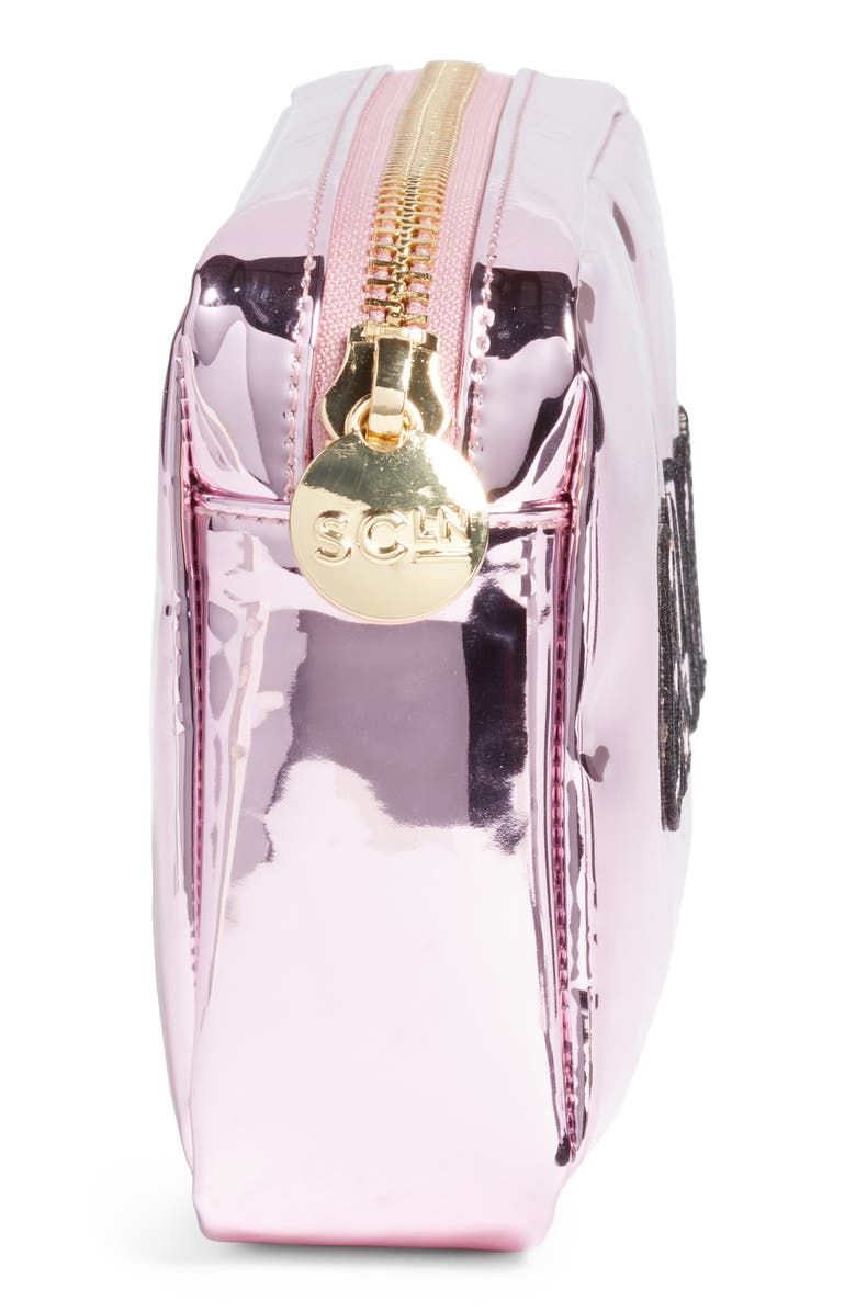 Stoney Clover Lane Glam Small Patent Makeup Bag, Alternate, color, 