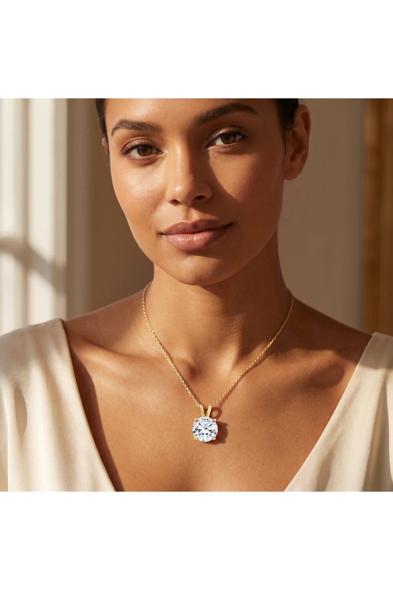Certified 2 1/2ct Diamond Solitaire Pendant Gold Necklace Lab Grown (gh,vs2-si1), Alternate, color, White Gold