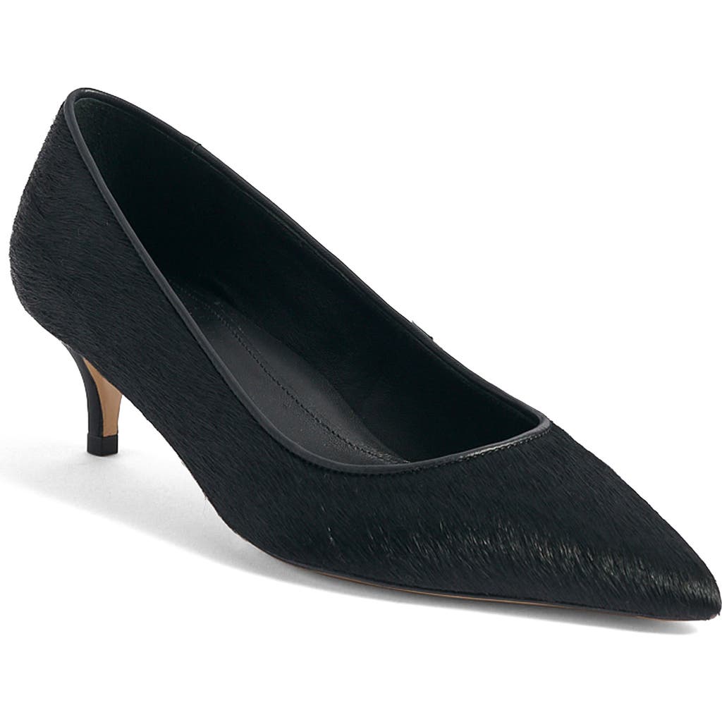 MARION PARKE Classic Genuine Calf Hair Pump in Black Hair Calf