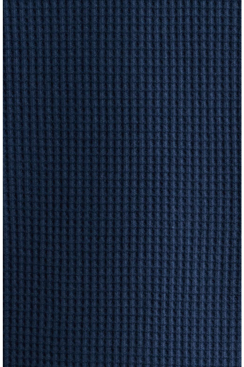 Wafman Waffle Henley, Alternate, color, MIDNIGHT