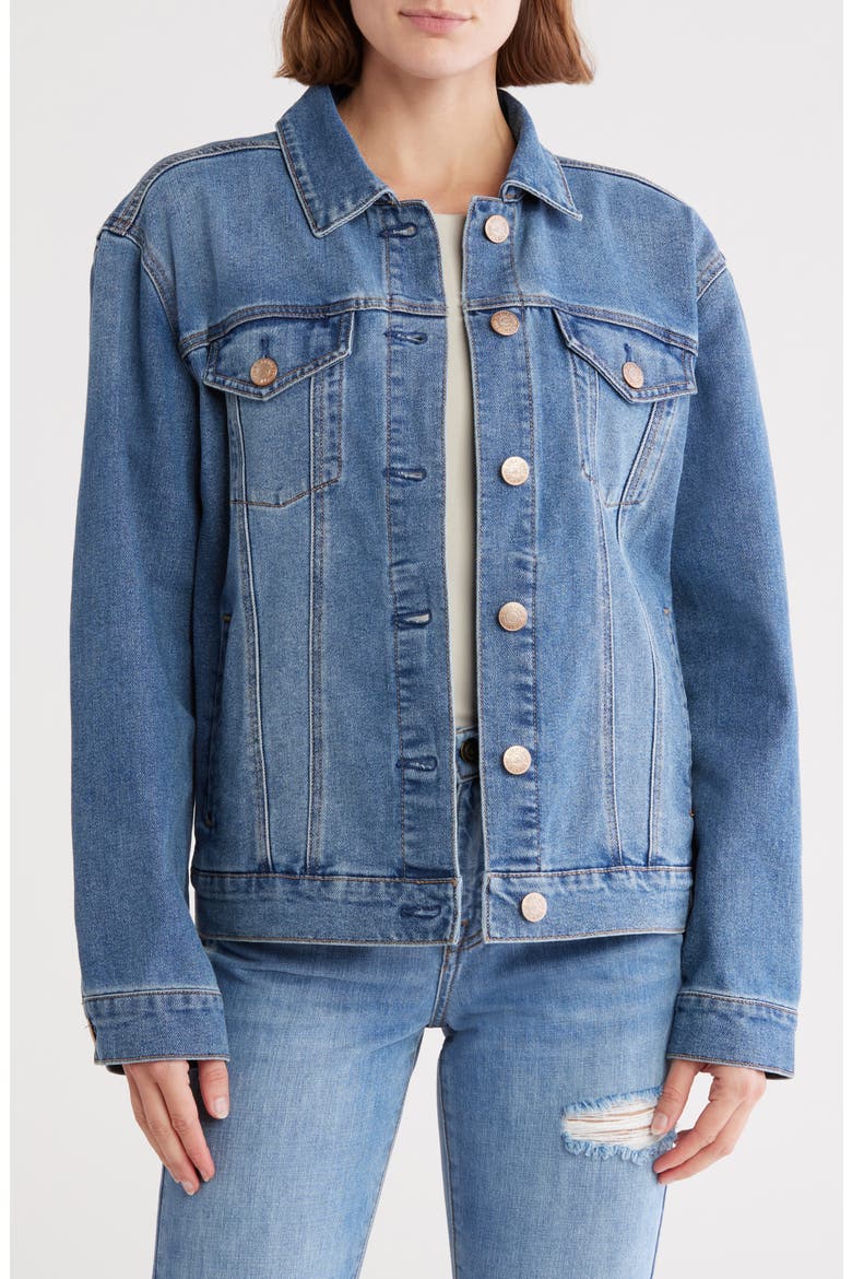 Denim Trucker Jacket, Main, color, HILO