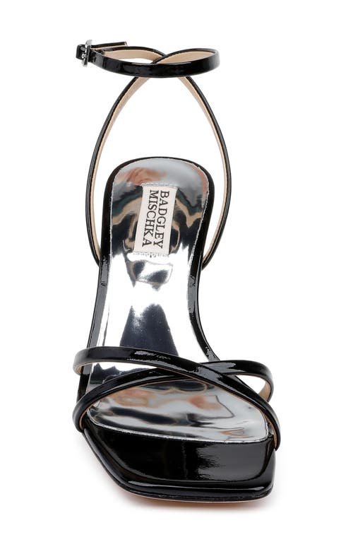 Shop Badgley Mischka Collection Callie Ankle Strap Sandal In Black