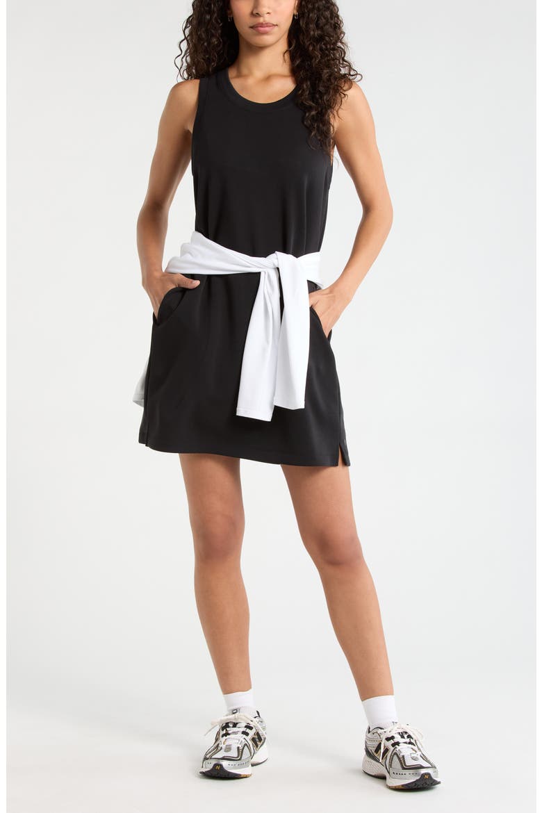 Soft Luxe Tank Dress, Alternate, color, BLACK