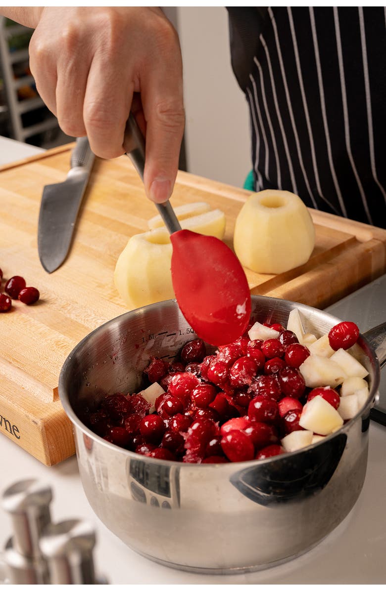 CUISIPRO 8-Inch Silicone Piccolo Solid Spoon, Alternate, color, Black