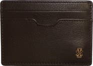IZOD Genuine Leather ID Wallet with Epoxy Logo