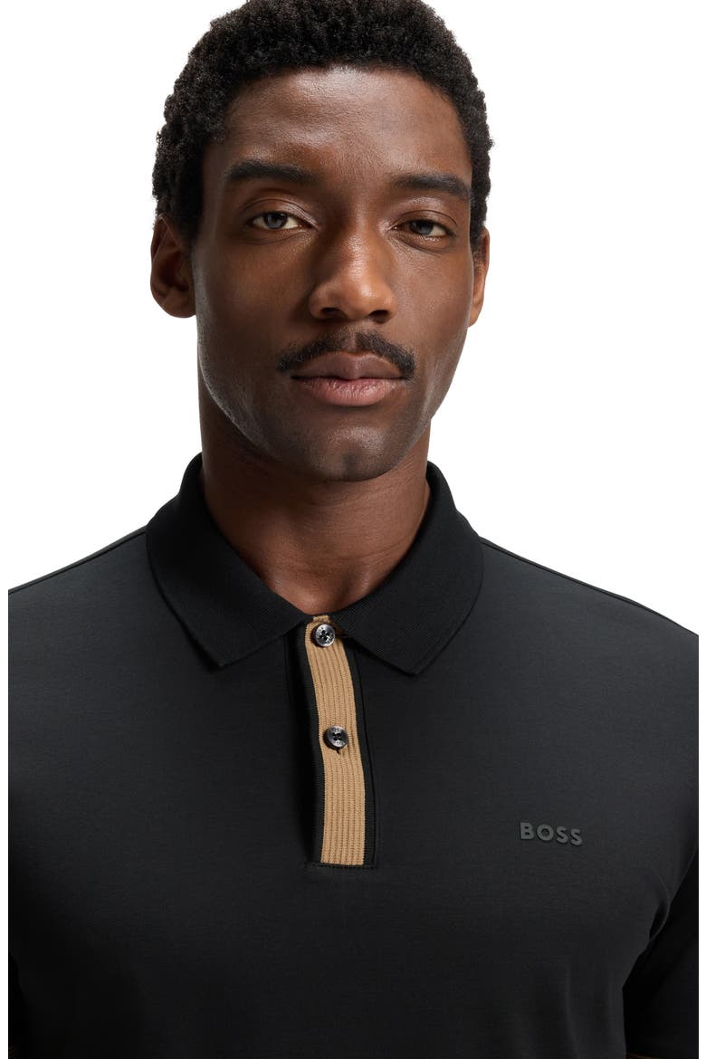 H-Phillipson Wool Polo, Alternate, color, BLACK