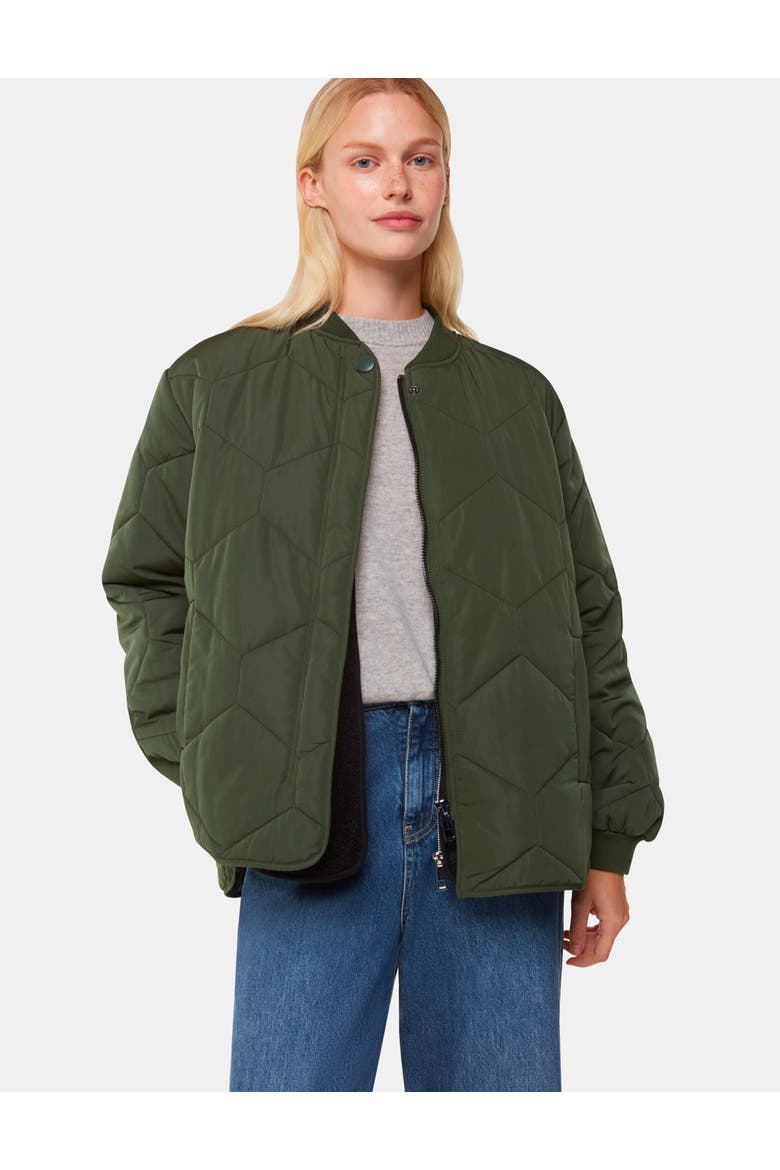 Ida Short Quilted Coat, Main, color, Khaki