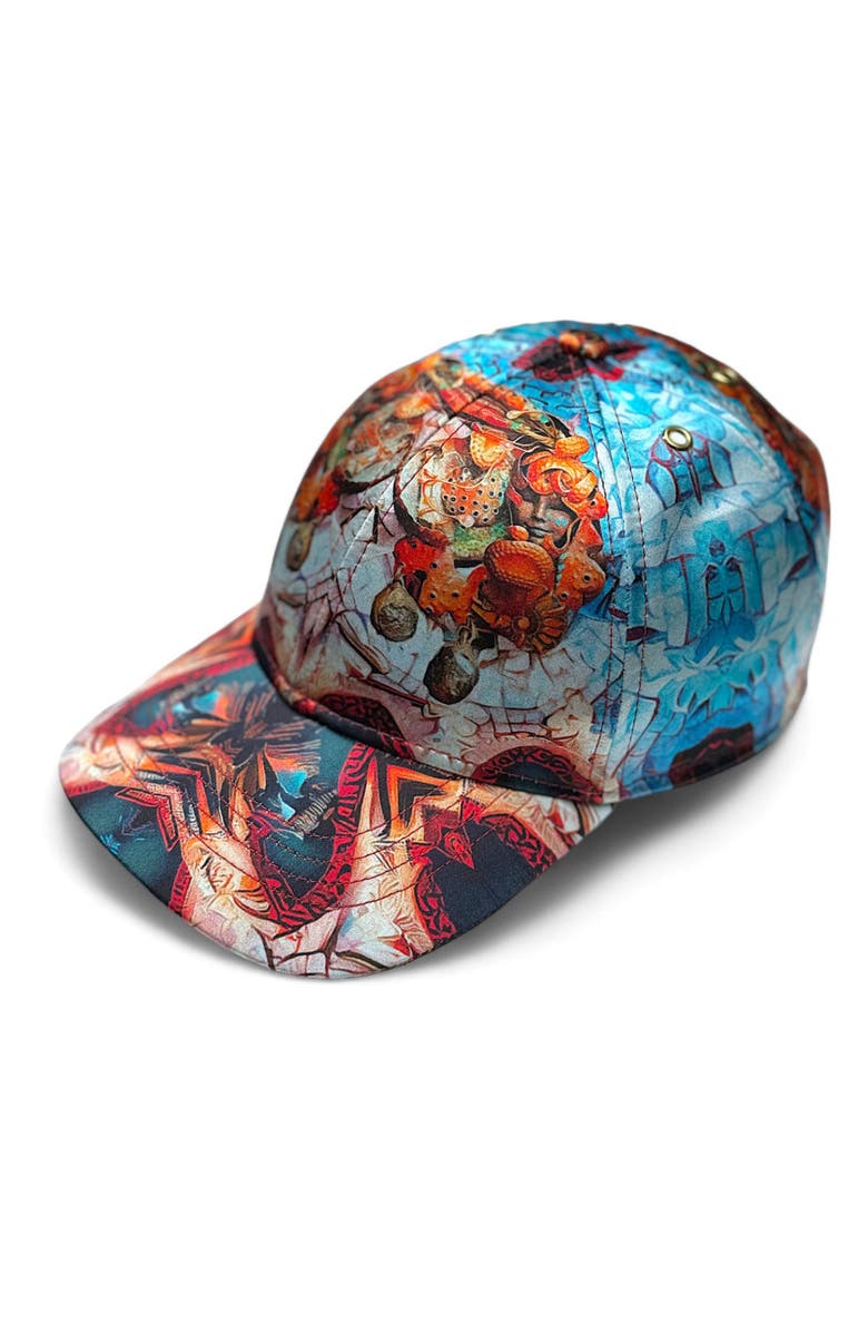 Lunaversoul The Mystic Journey Afrofuturism Baseball Cap, Main, color, Multicolor