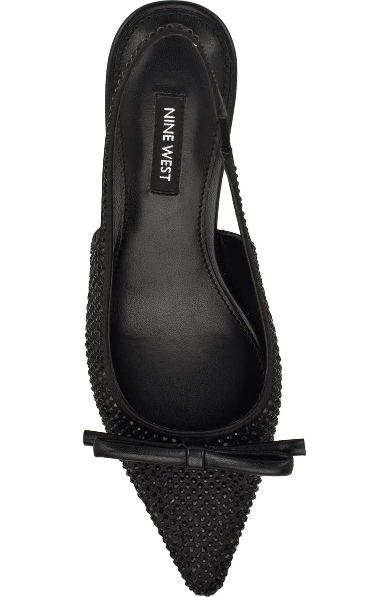 Nine West Wunder Slingback Pointed Toe Kitten Heel Pump, Alternate, color,