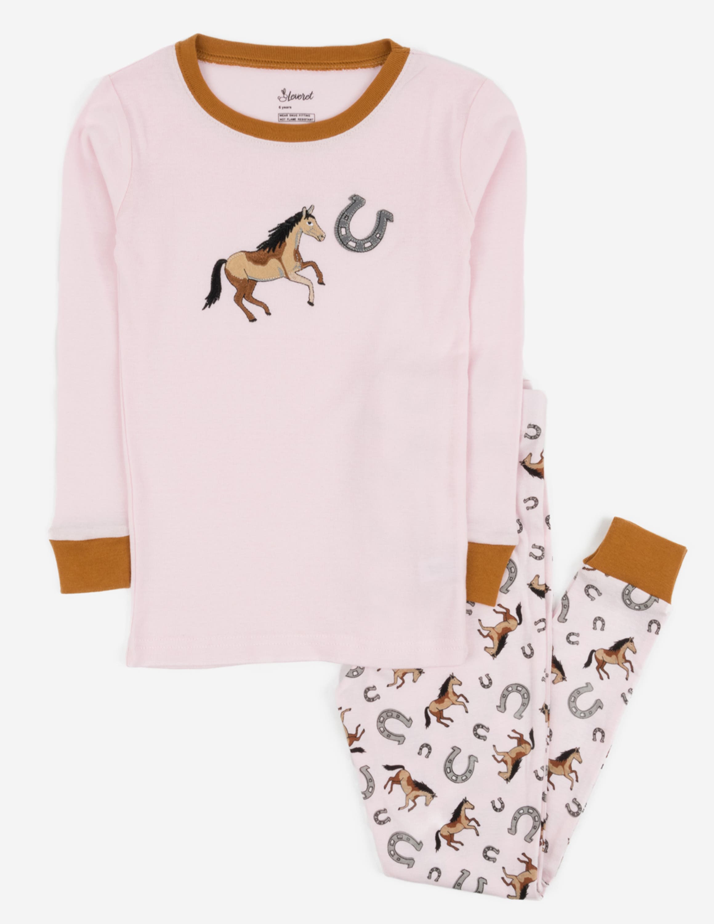 Leveret Kids'  Two-piece Cotton Printed Matching Family Pajamas, Coordinated Prints In Neutral