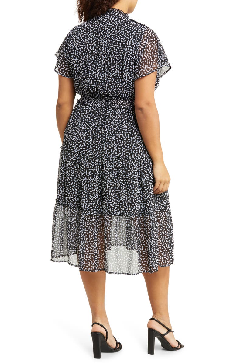 Melrose and Market Tiered Midi Dress, Alternate, color, 