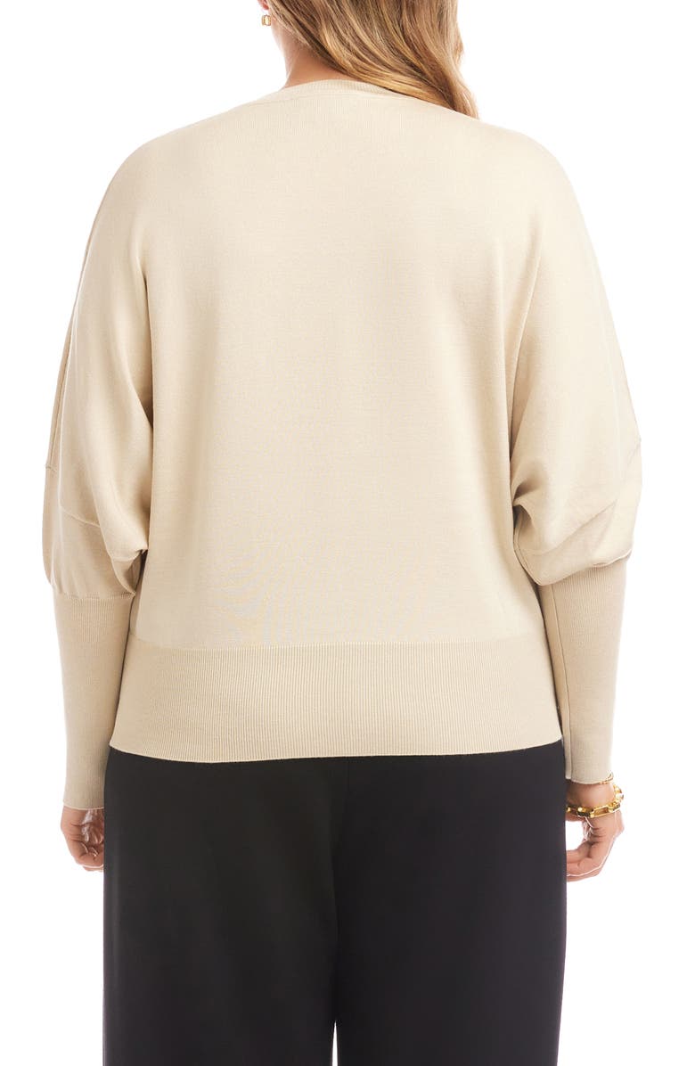 Karen Kane Dolman Sleeve Sweater, Alternate, color, Antique Cream
