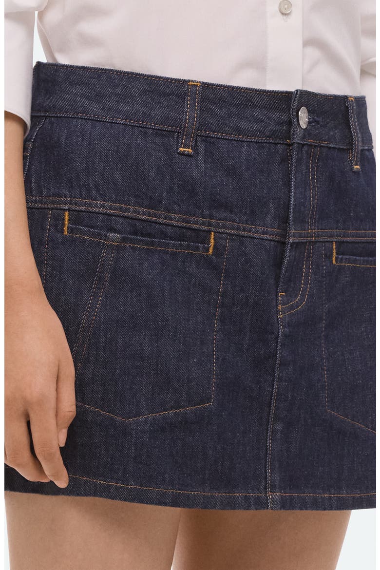 Brooklyn Denim Miniskirt, Alternate, color, RINSED INDIGO