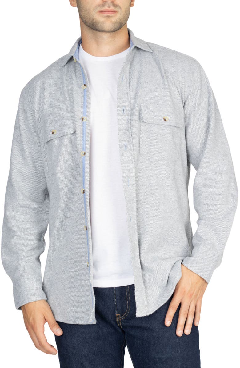 TailorByrd Solid Melange Sweater Shirt, Alternate, color, 