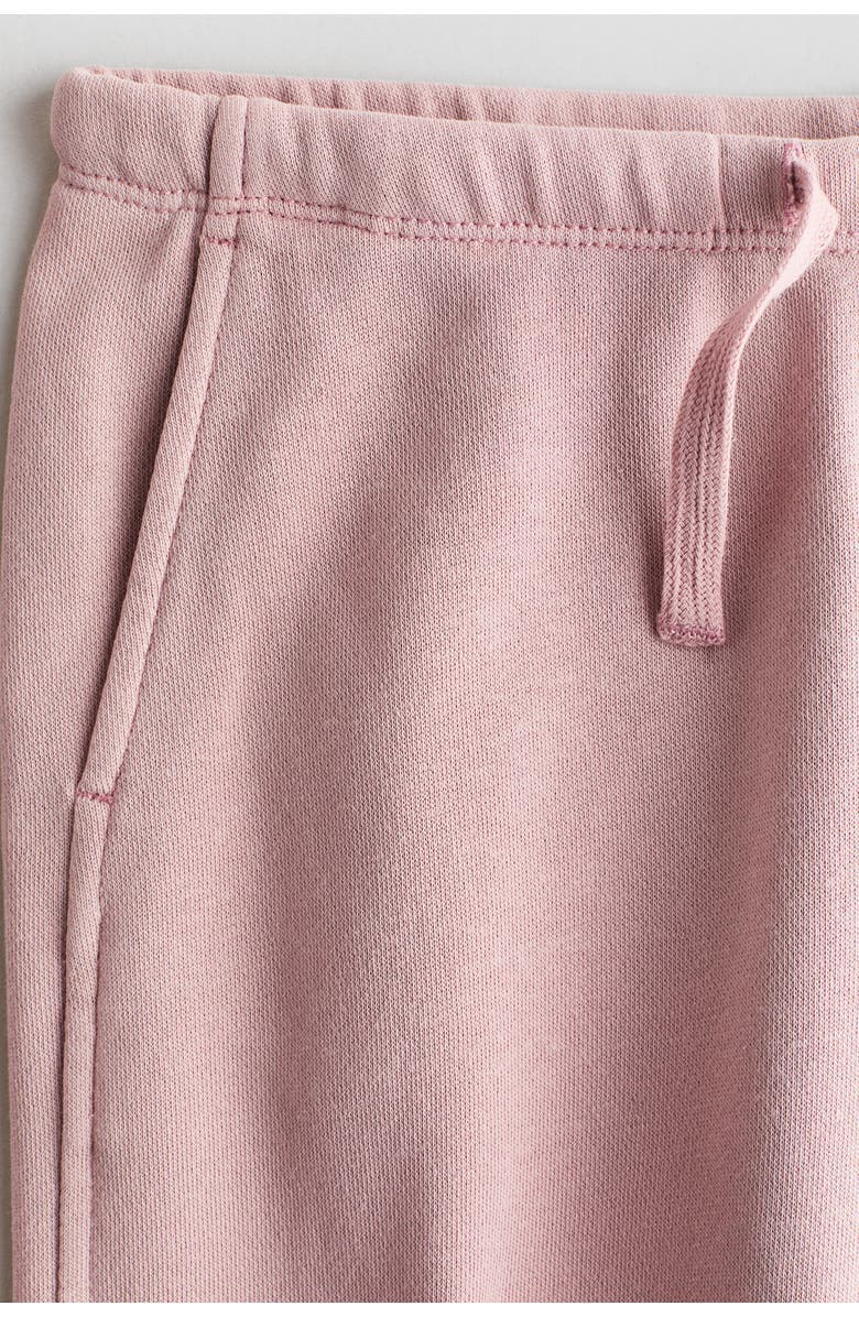 H&M Wide-leg joggers, Alternate, color, Light Dusty Pink