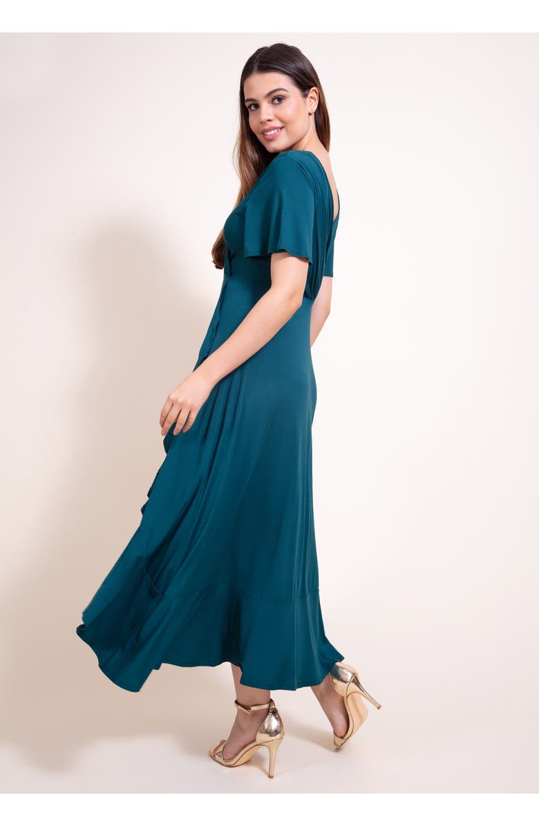 Alie Street London Waterfall Dress, Alternate, color, Pine Green